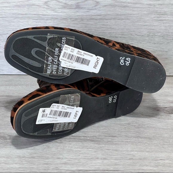 NWT Kenneth Cole Gentle Souls Ella Leopard Print Calf Hair Wedge Bootie - Sz 6.5 - Picture 9 of 16